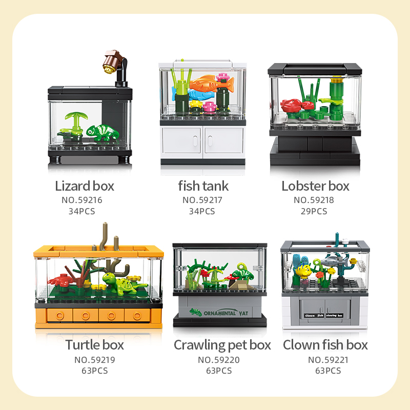 Fish Tank Building Blocks Set  - Tech Diving Accessories ulasan dan harga