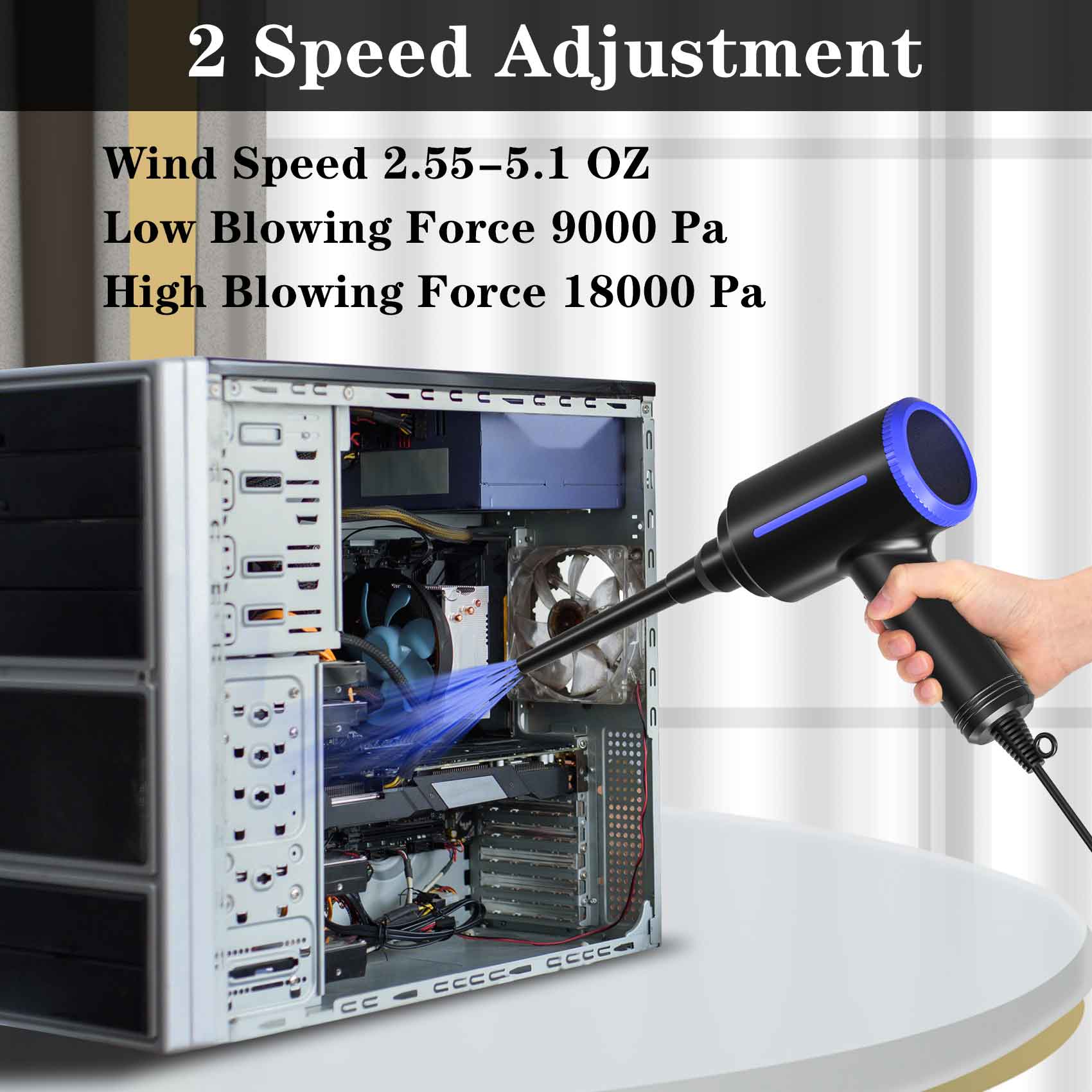 500W Cordless Electric Air Dus - Screen Cleaner Spray ulasan dan harga