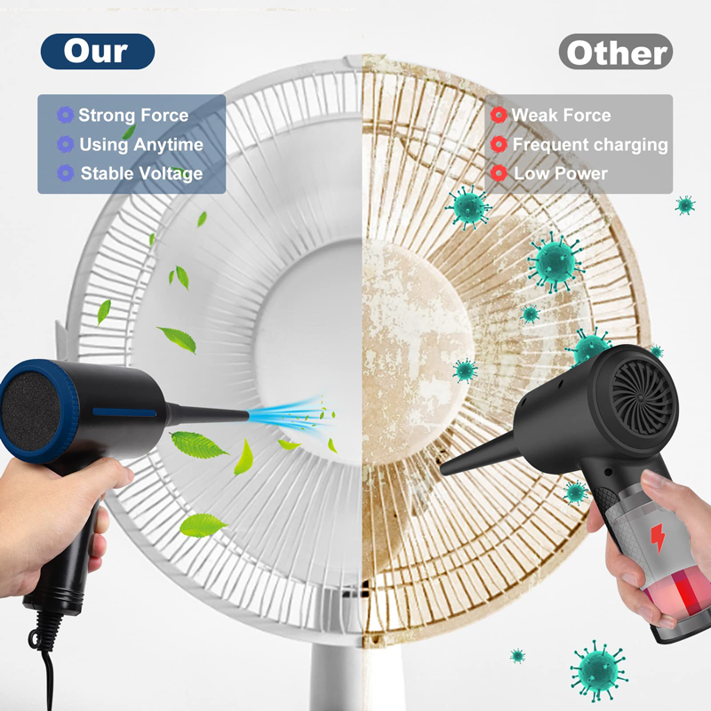 500W Cordless Electric Air Dus - Screen Cleaner Spray ulasan dan harga