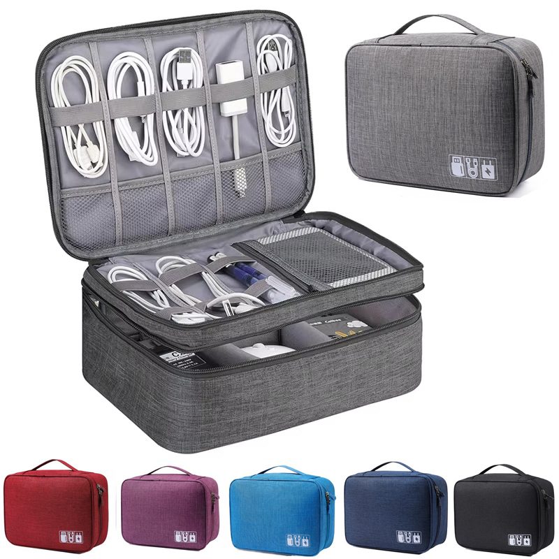 Cable Storage Bag Waterproof D - Tech Accessories Case ulasan dan harga
