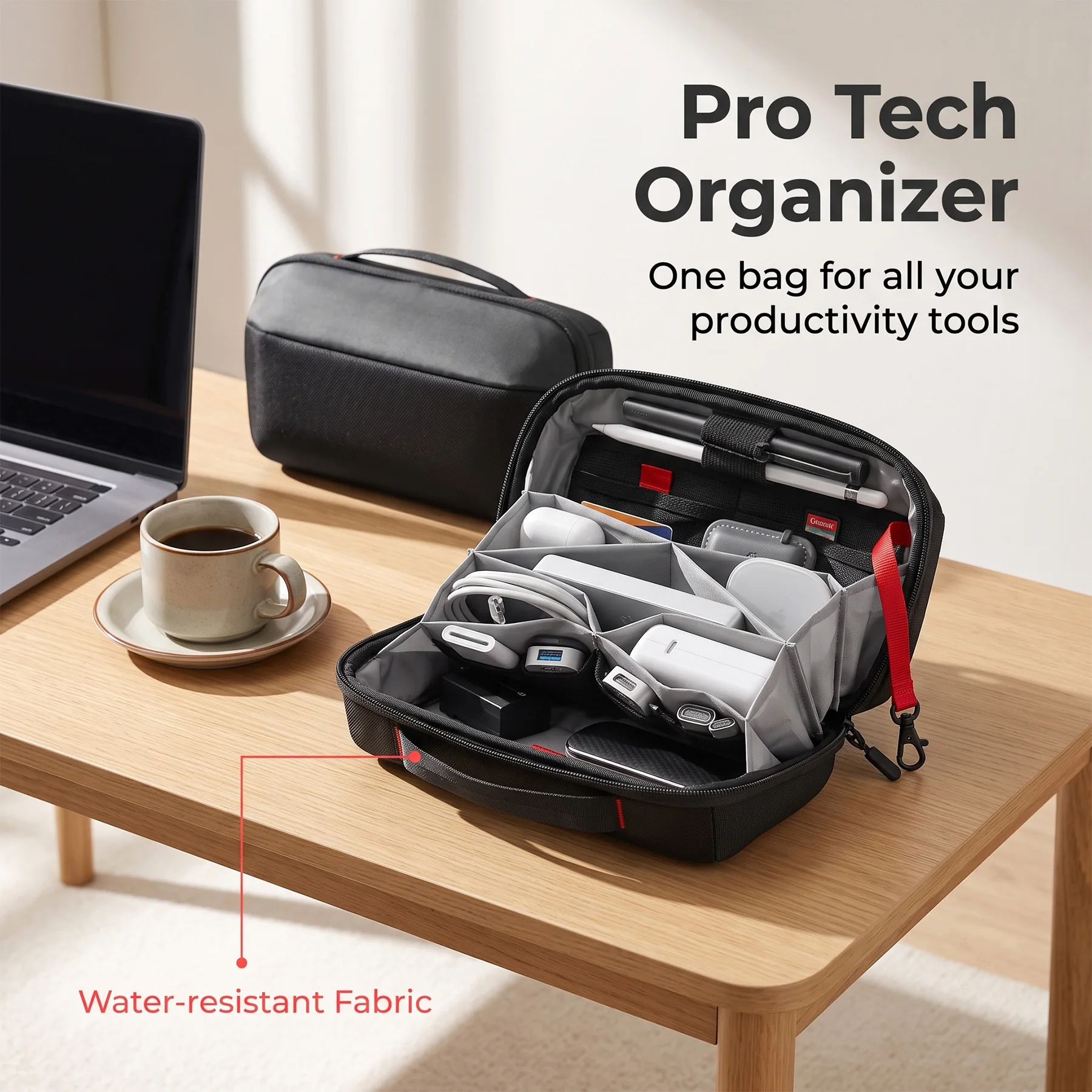 Travel Tech Organizer Pouch, W - Tech Accessories Case ulasan dan harga