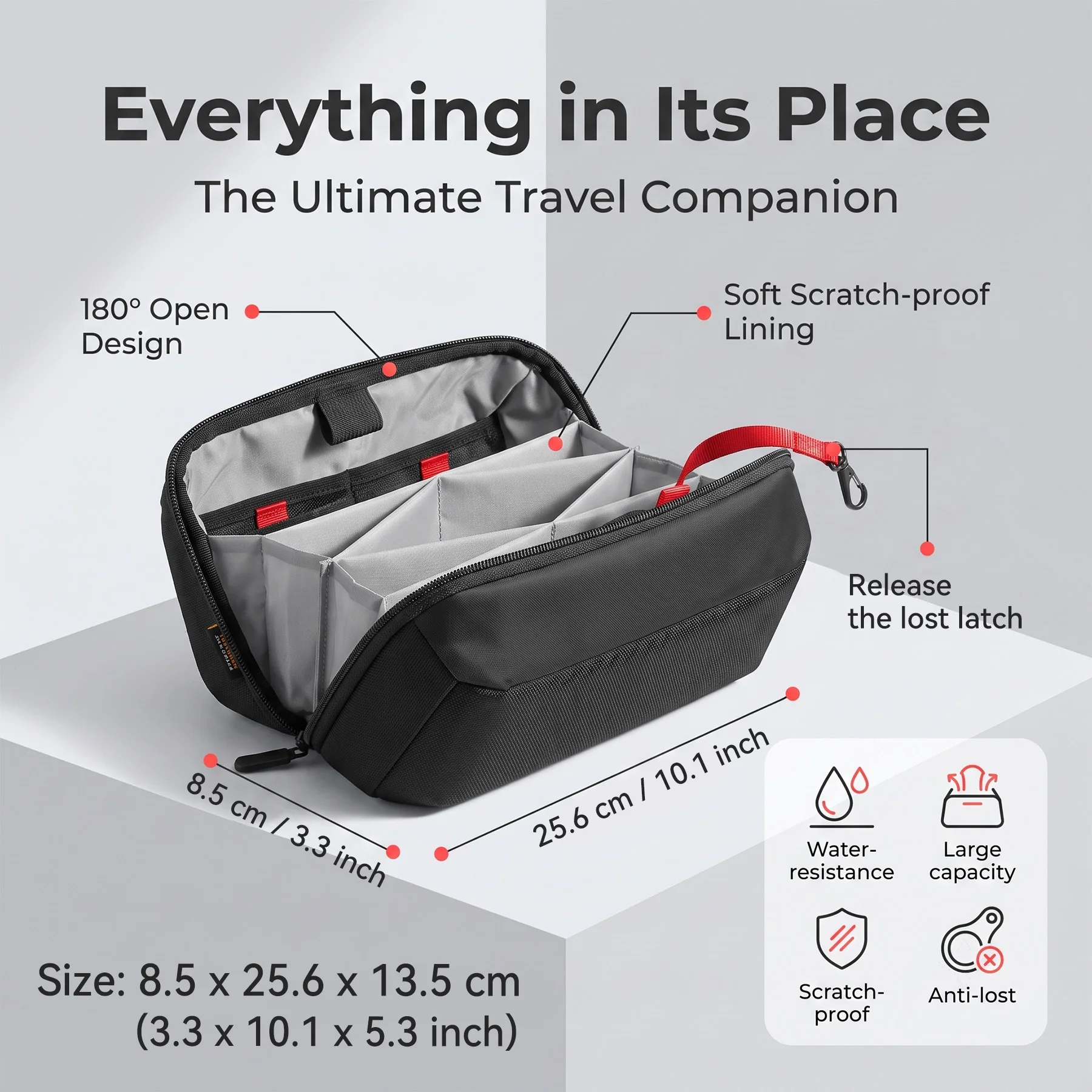 Travel Tech Organizer Pouch, W - Tech Accessories Case ulasan dan harga