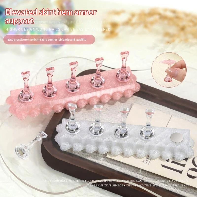 6Pcs/set Nail Holder Aurora Na - Tech Accessories Stand ulasan dan harga
