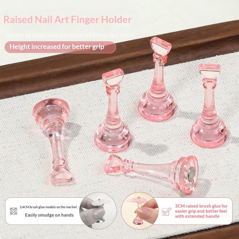 6Pcs/set Nail Holder Aurora Na - Tech Accessories Stand ulasan dan harga