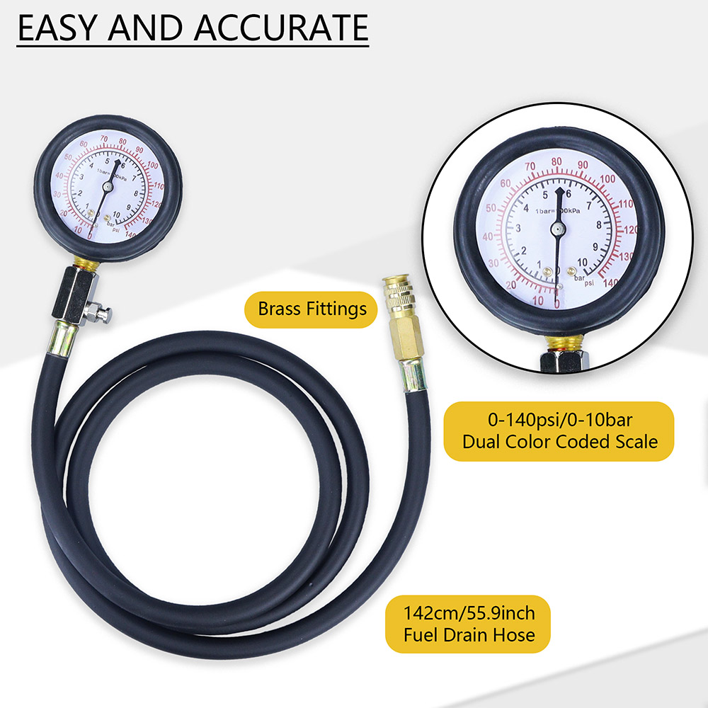 Oil Pressure Tester Kit 0-140p - Tech Accessories Case ulasan dan harga