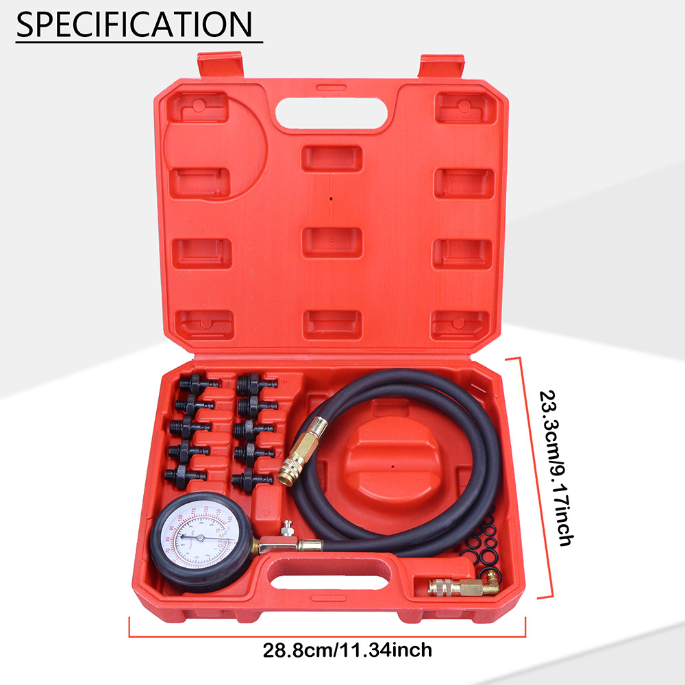 Oil Pressure Tester Kit 0-140p - Tech Accessories Case ulasan dan harga