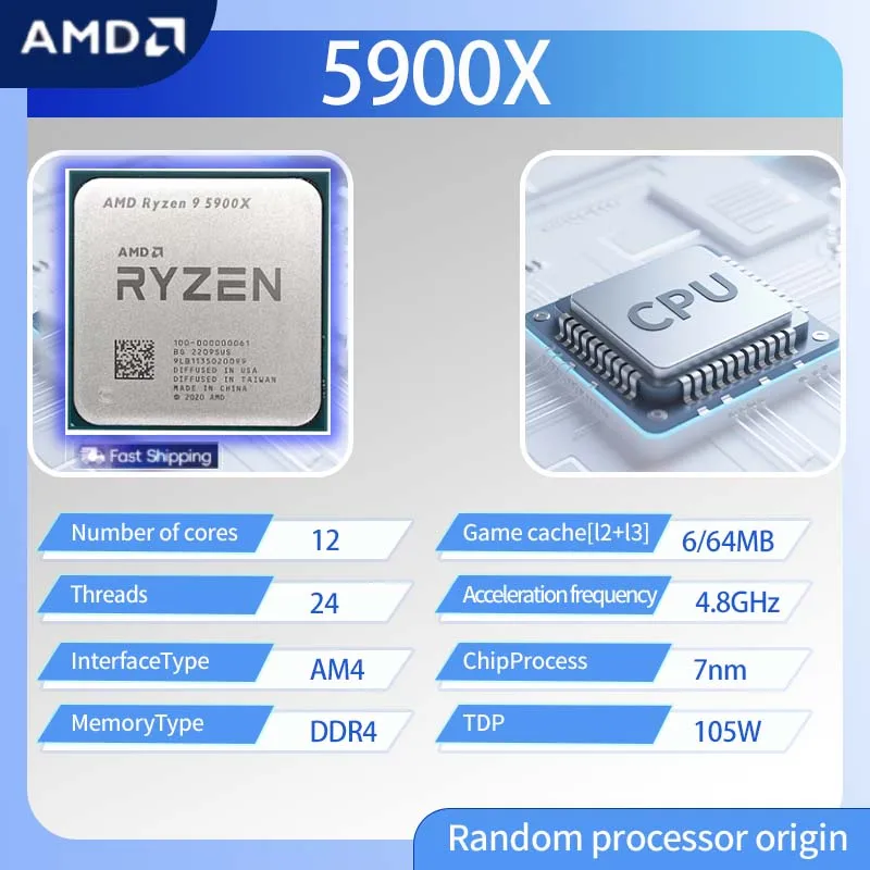AMD Ryzen 9 5900X R9 5900X 3.7 - Amd Cpu Ryzen 9 ulasan dan harga