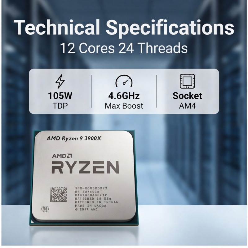 Ryzen 9 3900X AMD Desktop CPU  - Amd Cpu Ryzen 9 ulasan dan harga