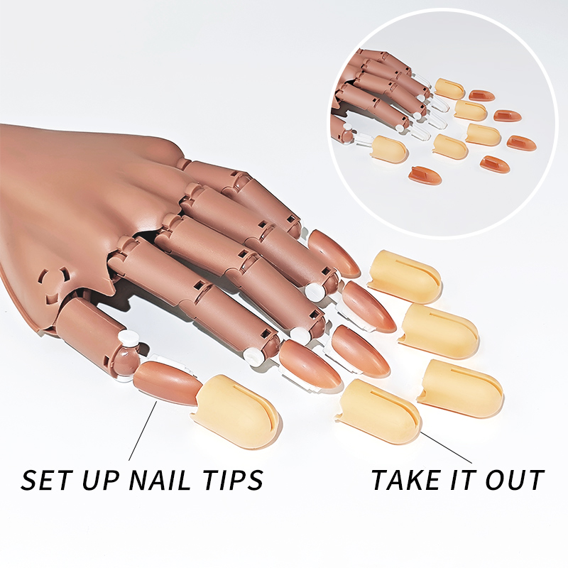 Nail Fake Practice Hand Movabl - Tech Accessories Stand ulasan dan harga