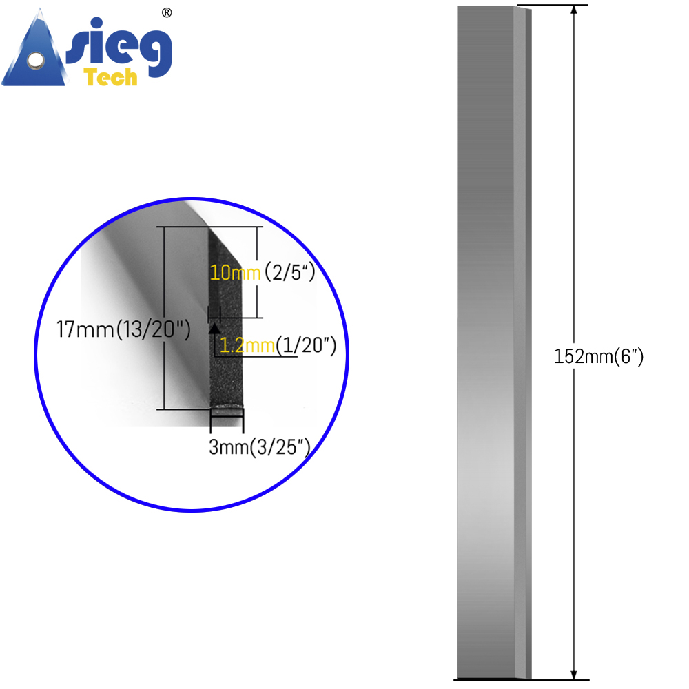 152×17×3mm Planer Jointer Blad - Tech Accessories Kit ulasan dan harga